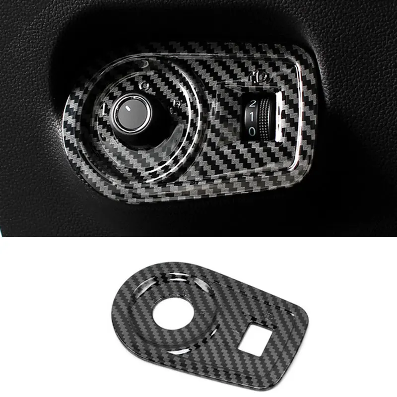 

For MG4 EV MG5 Carbon fiber pattern Interior Headlight switch sticker decoration For MG GT MG 5 Car Accessories 2022-2023