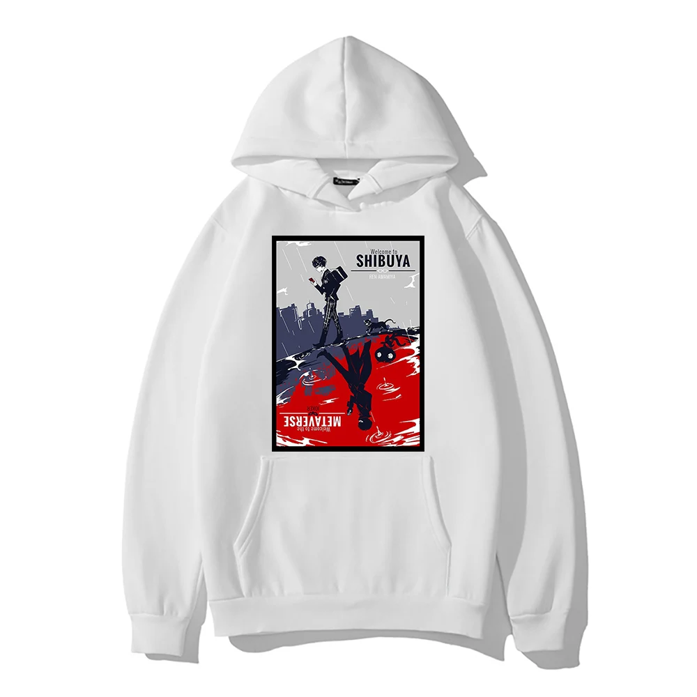 

SHIBUYA white 2D Unisex Hoodie Print Hooded Sweatshirt Clothes Merch