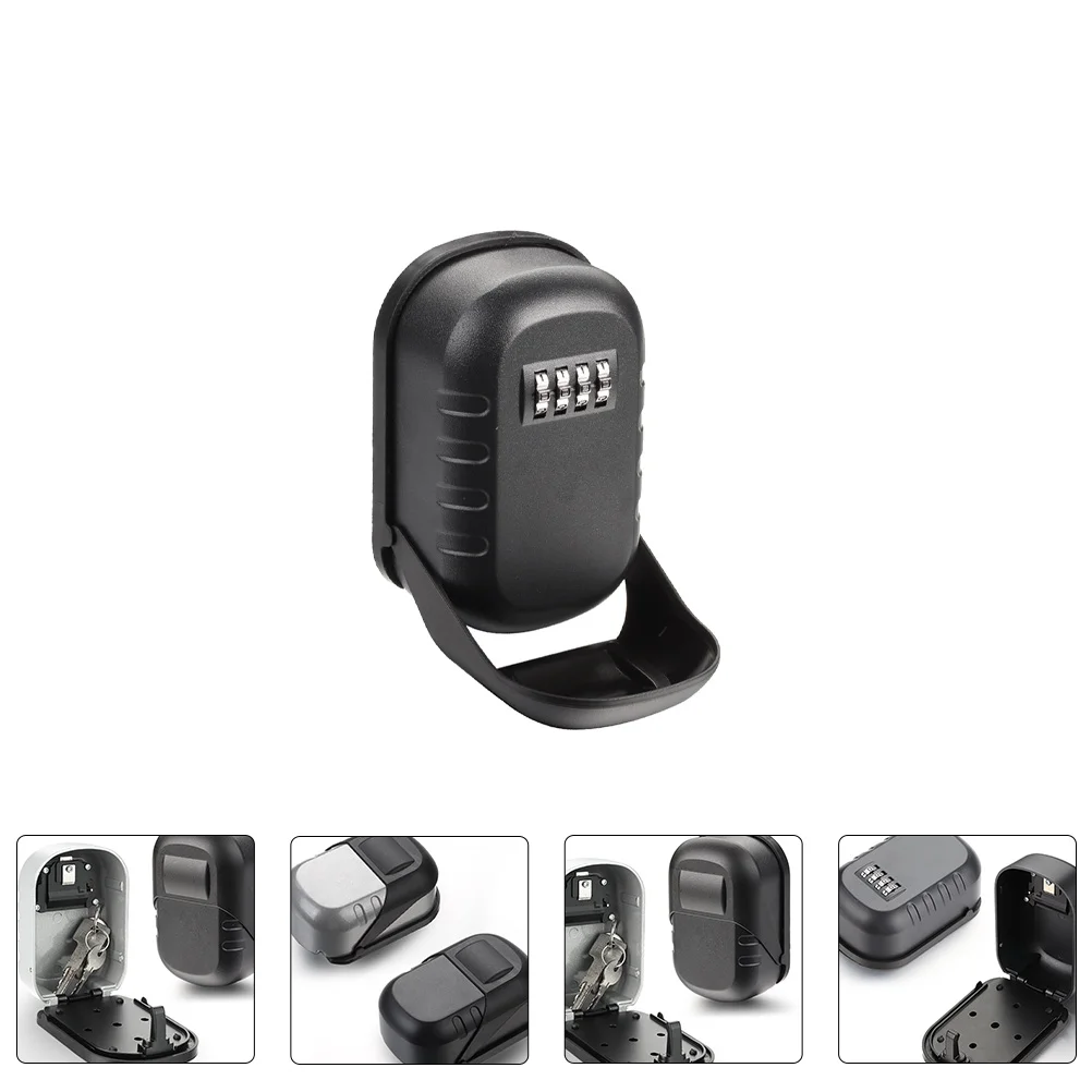 

Wall Hanging Password Key Box Outdoor Combination Lock Storage House Aluminum Alloy Wall-mounted Case Safe Lockbox