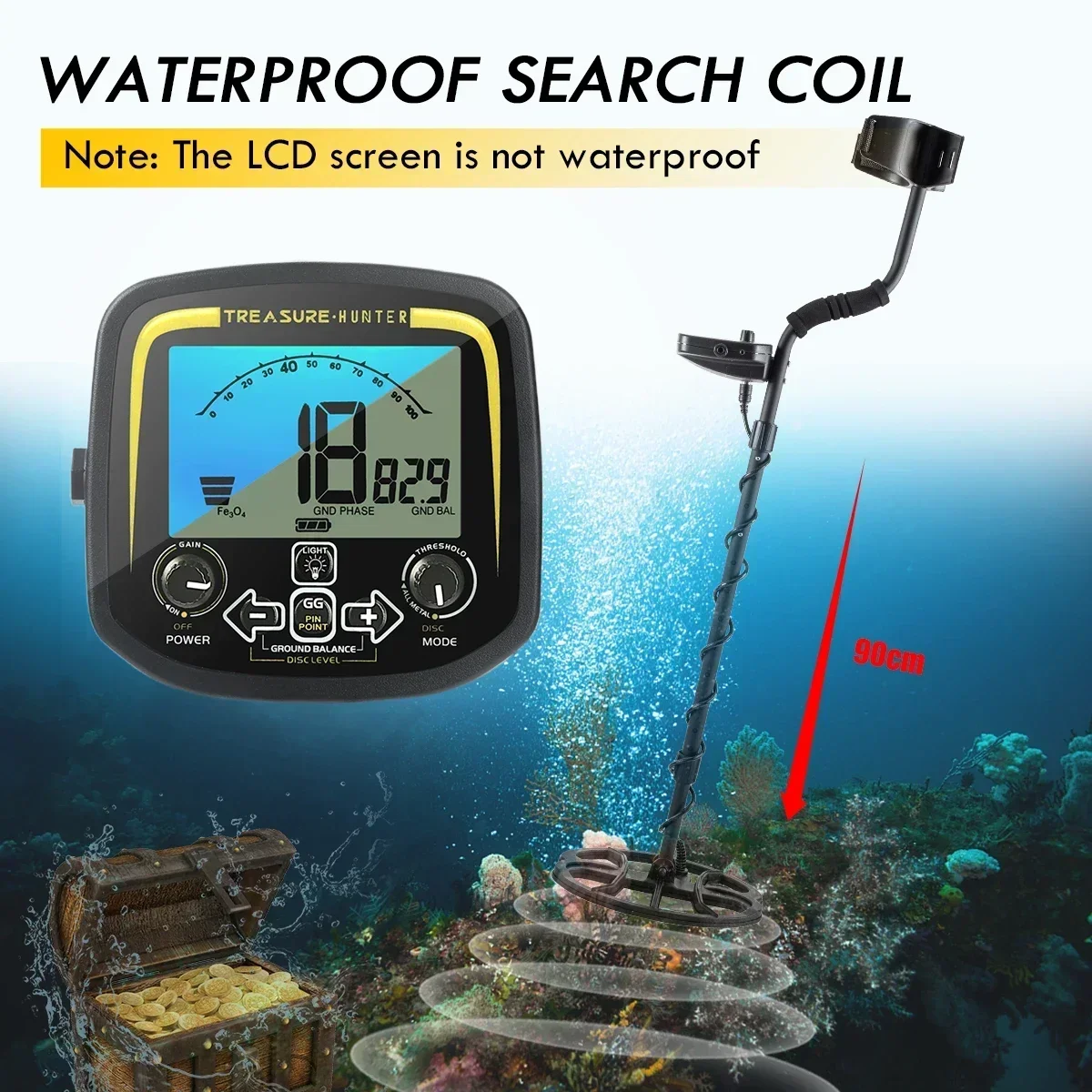 Охотник за сокровищами GX850 11-дюймовый металлоискатель с катушкой 850