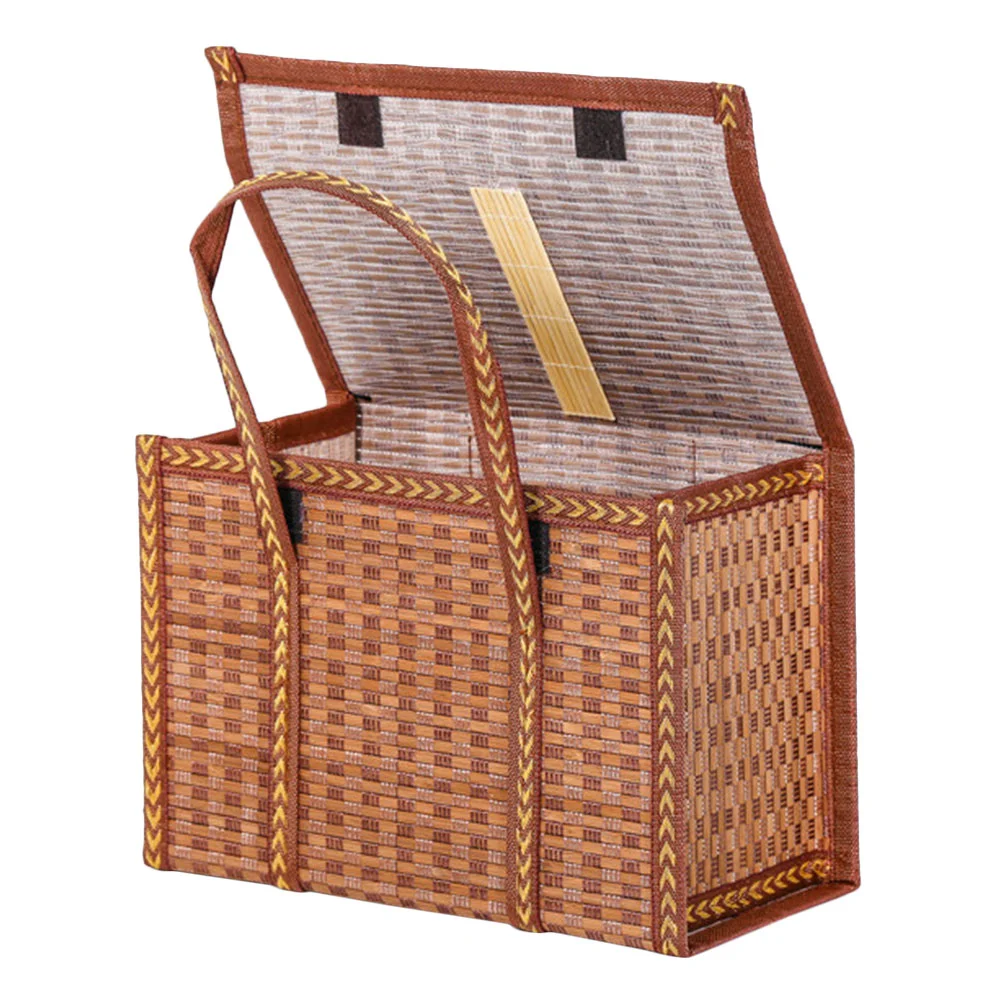 

Basket Baskets Storage Picnic Organizing Woven Wicker Easter Egg Fruit Sundries Straw Handmade Bread Bamboo Rattan Holder
