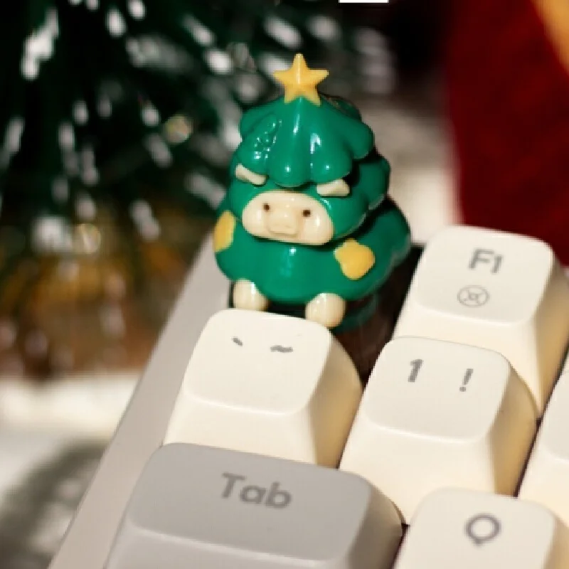 Рождественская тема колпачок для клавиш персонализированная настройка смола