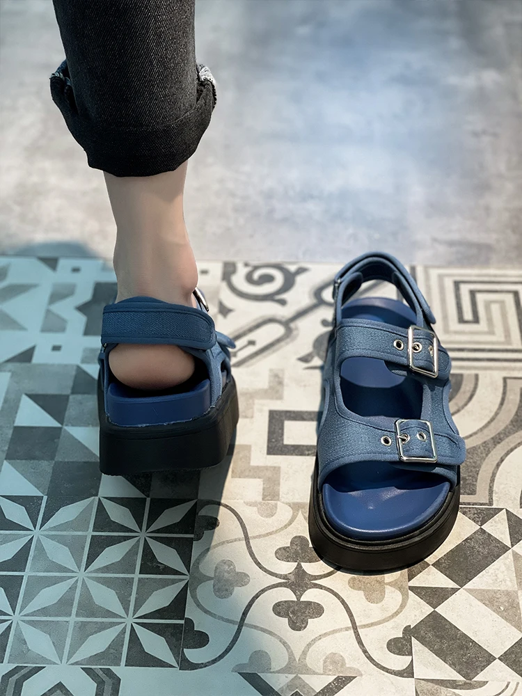 

Женские сандалии-Эспадрильи на танкетке, бежевые босоножки в римском стиле, удобная обувь на платформе, гладиаторы, для девушек, лето 2022