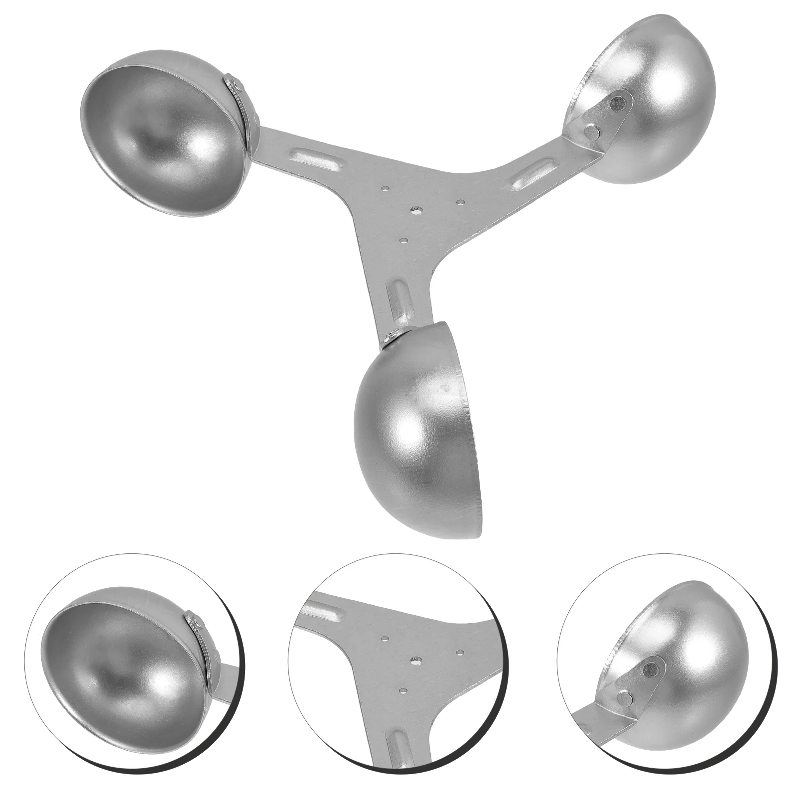 

Easy to Install Replacement Aluminum Alloy 3-cup Anemometer Sensor