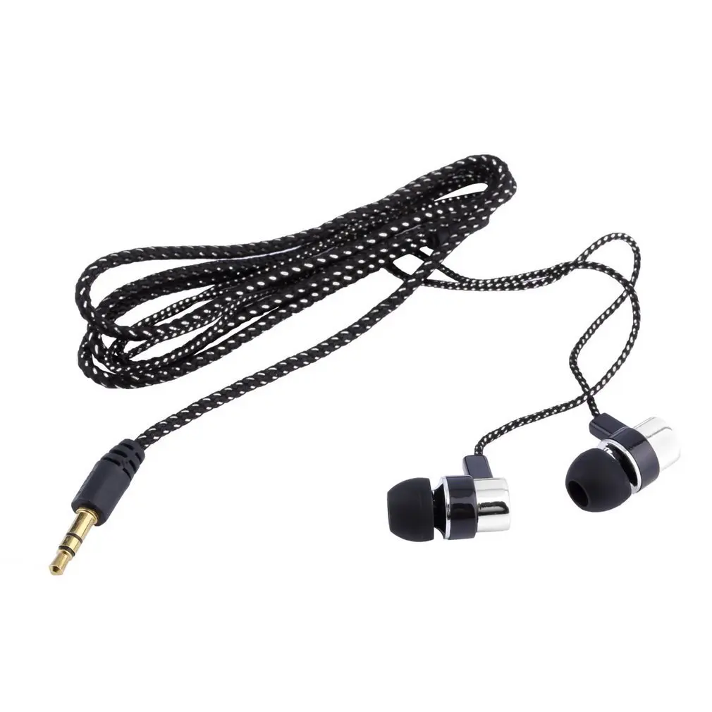 

5 Colors 3.5mm Wired Earphones Sports Running Headset Noise Isolating Stereo 1.1M In-Ear Media Player Music Earphone Stereo