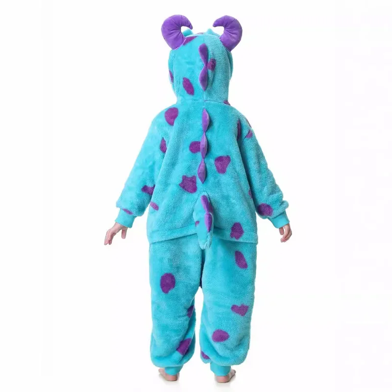 SN60 Детская фланелевая пижама Sully Onesie для детей цельная кигуруми карнавальный