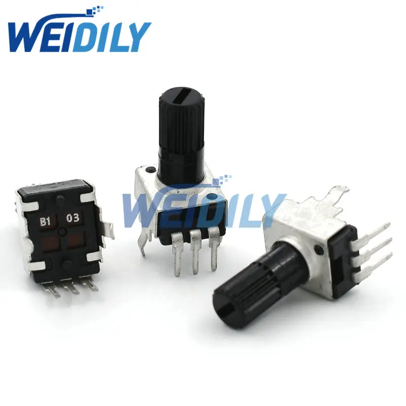 

10PCS RV09 B10K B103 Potentiometer Adjustable Resistance 12.5mm Shaft 3 Pins 0932 Vertical adjustable trim pot WH09