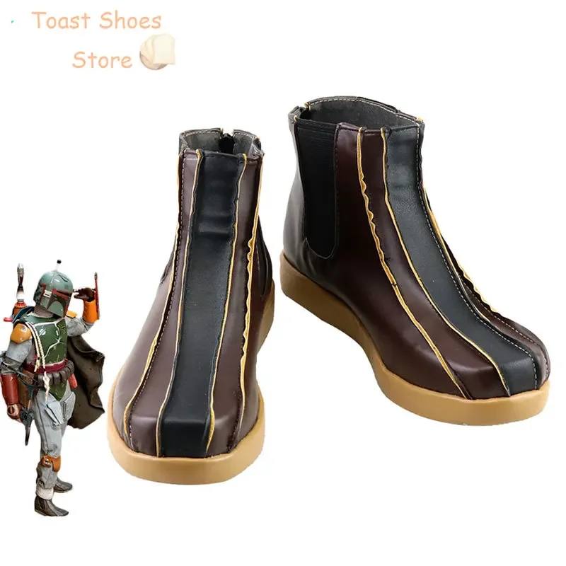 Boba Fett Обувь для косплея из искусственной кожи Хэллоуин Карнавальные ботинки