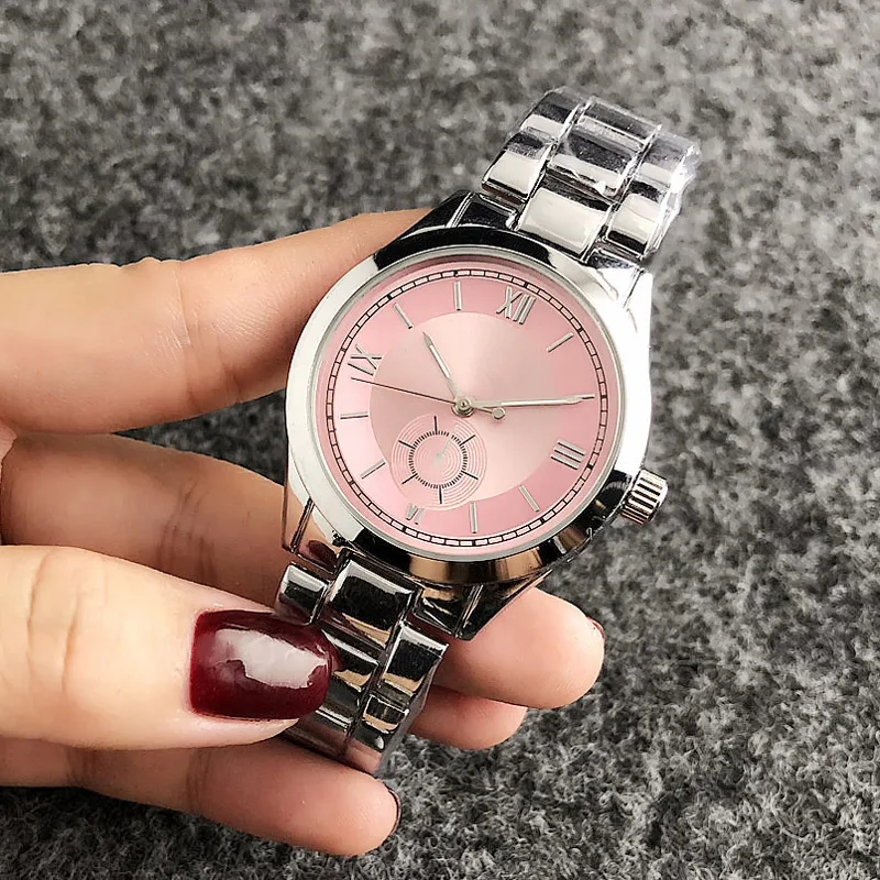 Brand Wrist Watches Women Girl Ladies Style Quartz Casual Steel Metal Band Clock fo02
