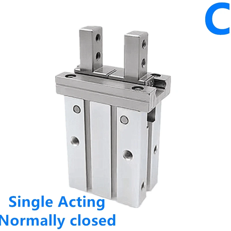 

MHZ2 Same as SMC Pneumatic Single Acting Normally closed MHZ2-6C MHZ2-10C MHZ2-16C MHZ2-20C MHZ2-25C Parallel Gripper Clamps