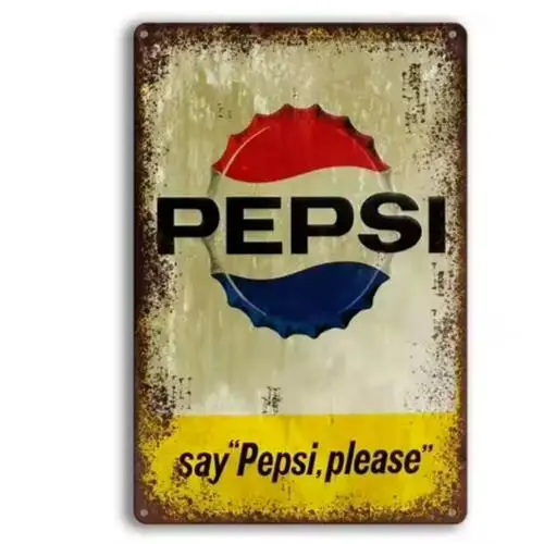 

Металлическая вывеска Pepsi-Cola "Say Please"
