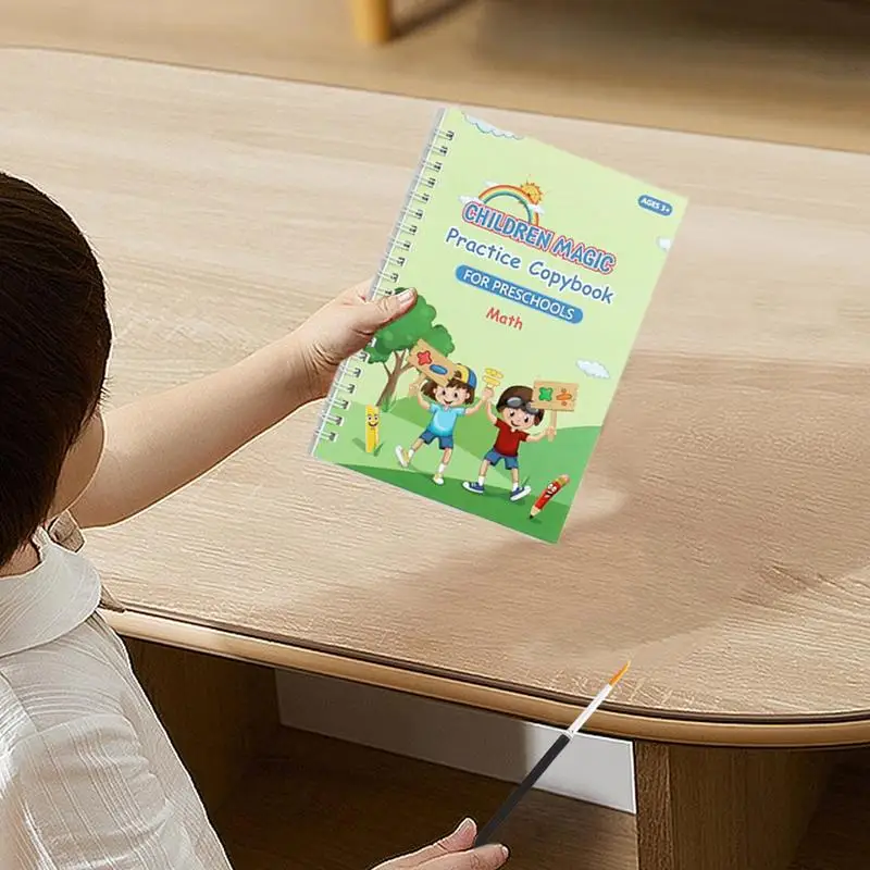 Рифленые детские книги для письма 4 портативных рифленых практических тетрадей