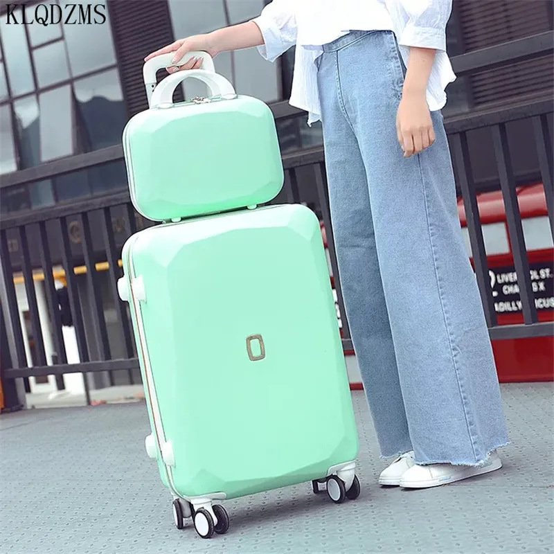 KLQDZMS Child Mother Box Set Small Fresh 20 Inch Silent Cabin Luggage 22 