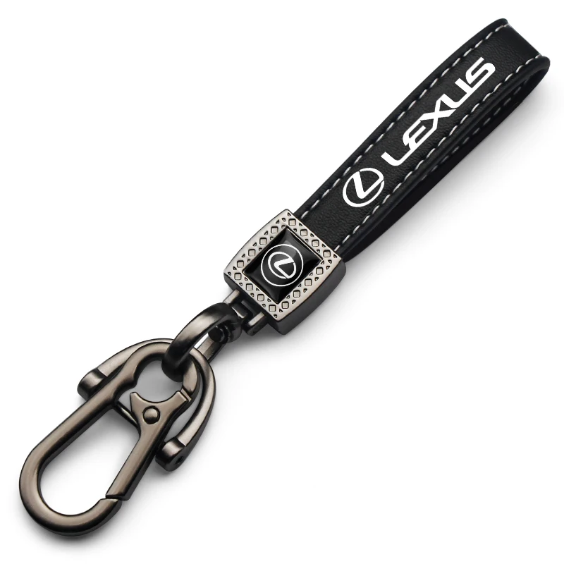 

Car Leather Keychain Fashion New Keyring Metal Alloy Car Badge Key Chain For Lexus IS250 IS300 RX330 RX350 RX300 GS300 LX570 NX