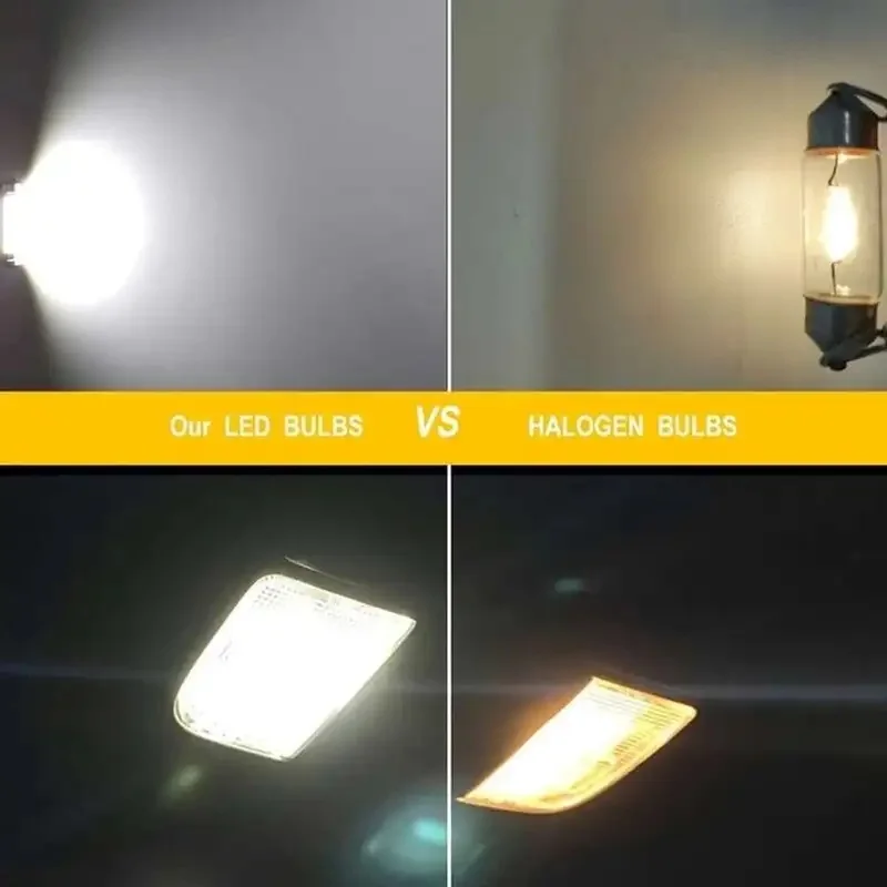 Фото 500 шт. белых потолочных светодиодных ламп C5W C10W 5050 3SMD 31/36/39/41 мм DC12V для автомобиля: подсветка номерного знака, купольные, для дверей, для чтения, для салона №5