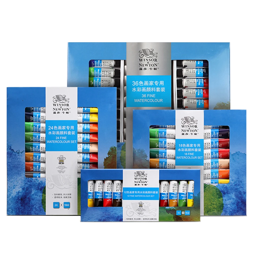 

Акварельные краски в наборе 10 мл Профессиональная фотография 12/24/36 высококачественный пигмент водного цвета для художественной живописи, х...