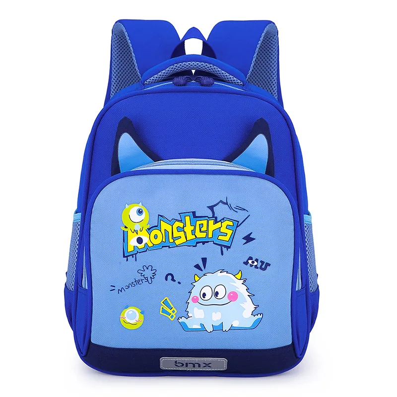 New Kindergarten School Bag 3-6 Years Old Boys and Girls Fashion Cute Cartoon Monster Rabbit Backpack Reducing Load Backpacks