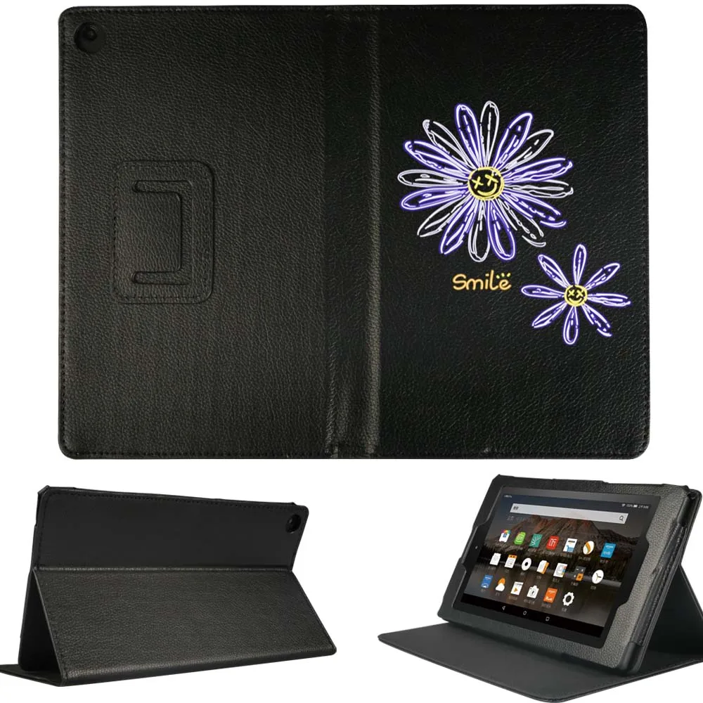 

Tablet Case for Fire 7(5th/7th/9th Gen) /HD 8(6th/7th/8th Gen) /HD 10(5th/7th/9th Gen) Daisy Series PU Leather Protective Cover
