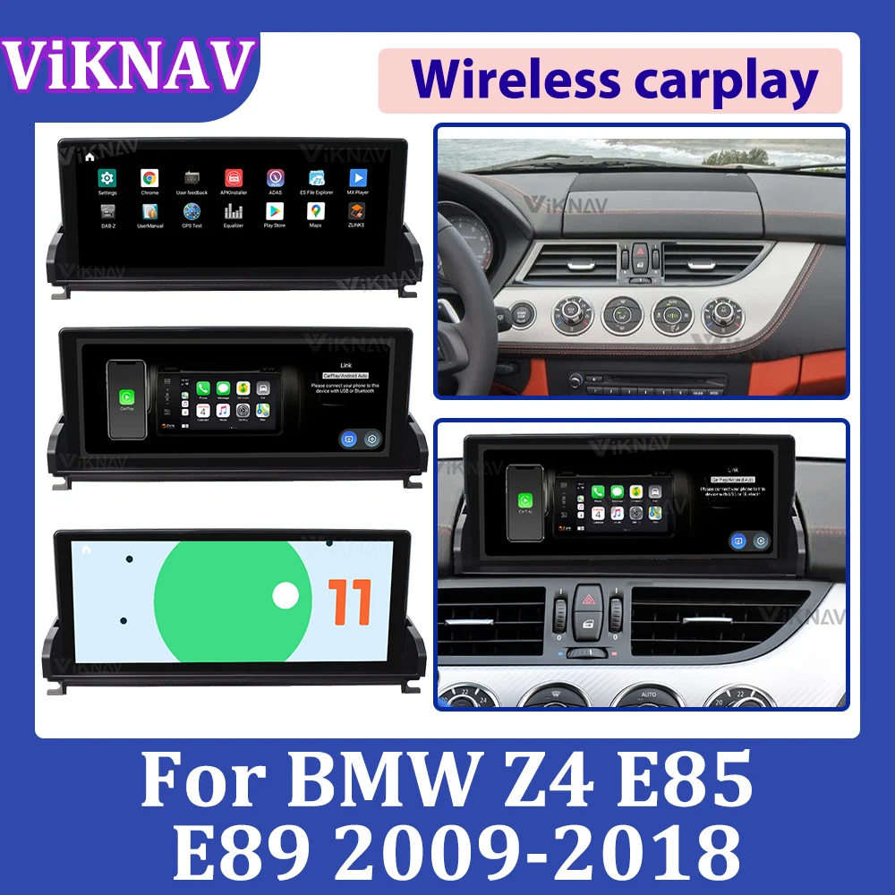 

Автомобильный радиоприемник Android 12, головное устройство с экраном для BMW Z4 E85 E89 2009-2018, мультимедийный плеер, автомобильный GPS-навигатор, плеер