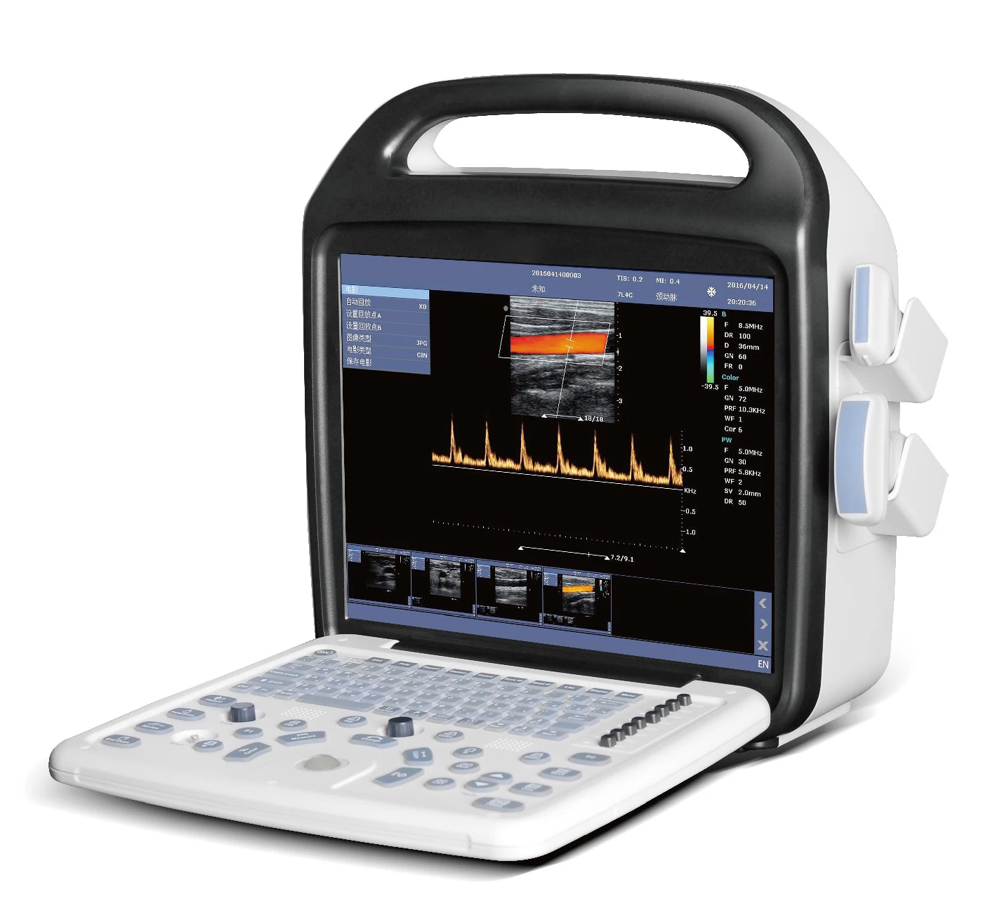 

laptop color doppler ultrasound color doppler 3D scanner portable transfer ultrasound Doppler diagnostic