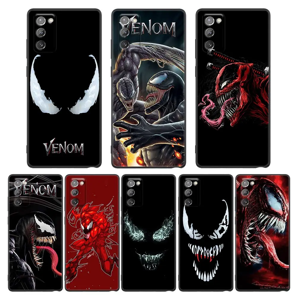 

Marvel Horro Venom Eyes Shell Case for Samsung Galaxy Note 20 Ultra 5G 8 9 10 M12 M22 M30s M32 M52 M62 F12 F62 Cover Fundas