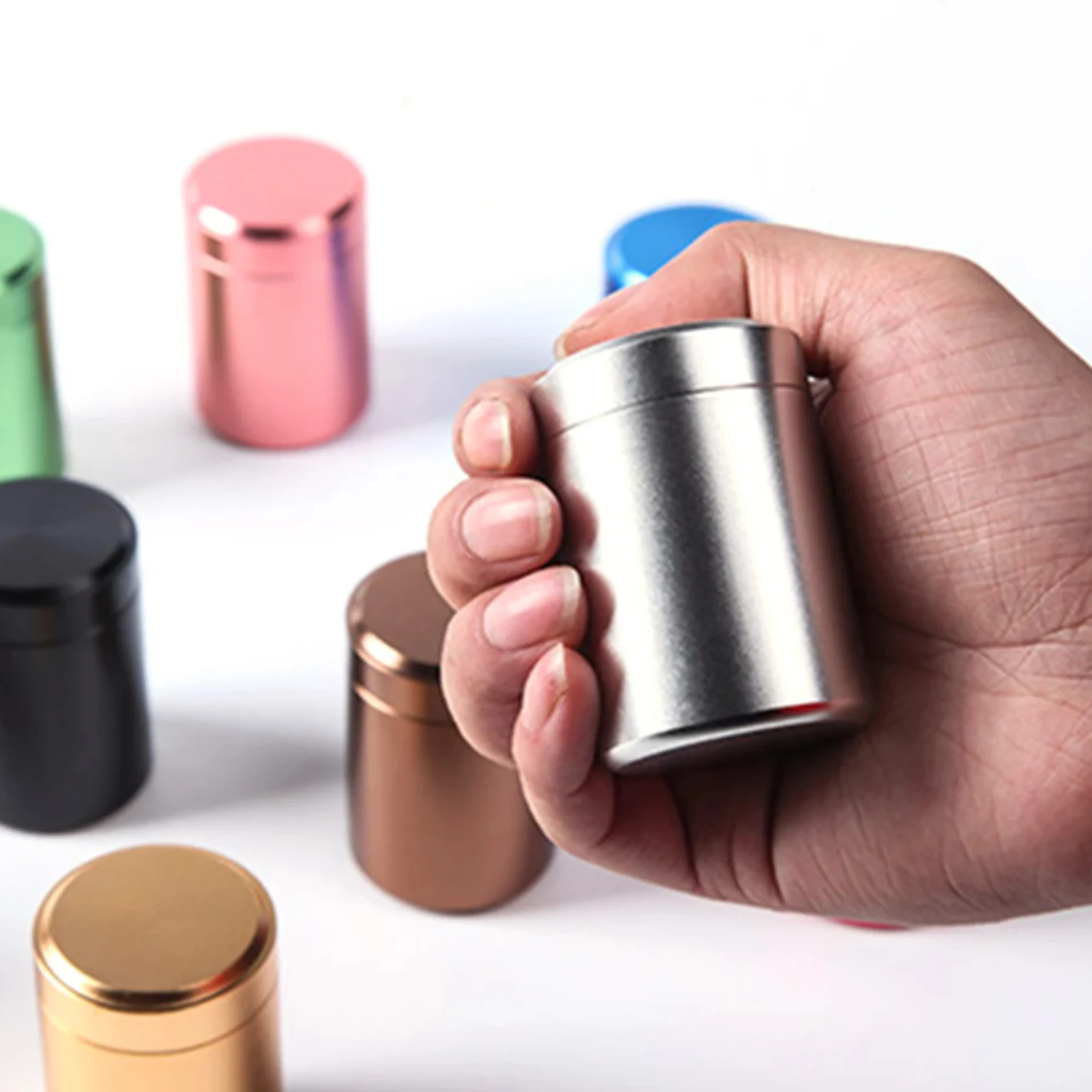 Портативная чайная банка из нержавеющей стали Mini Korobka для путешествий с