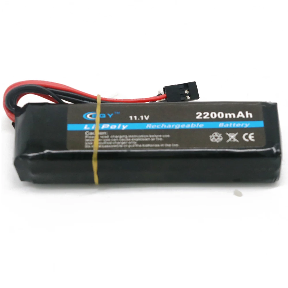 1 шт. BQY Power 11 V 3S 2200 mAh 8C RC Lipo батарея с разъемом Futaba/JR для радиомастера WFLY Flysky
