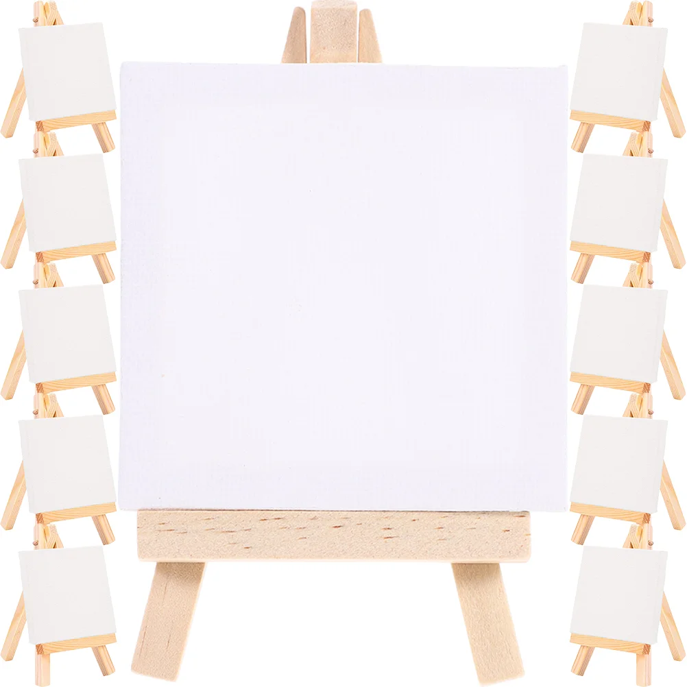 

Painting Canvas Panels Easel Craft Supply Mini House Decor Multi-function Small Tiny