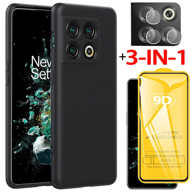 

oneplus 10t case, tempered glass + tpu case for one plus 10 t soft anti-shock phone cases one plus 10t cover oneplus 10 t case