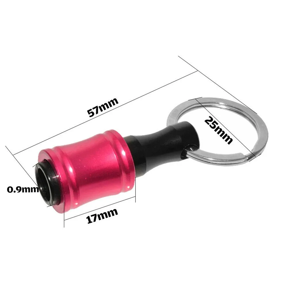 

Aluminum Alloy 6x Screwdriver Bit Holder Drill Extension Bar For Double & Single Head Quick Release Tool W/ Carabiner