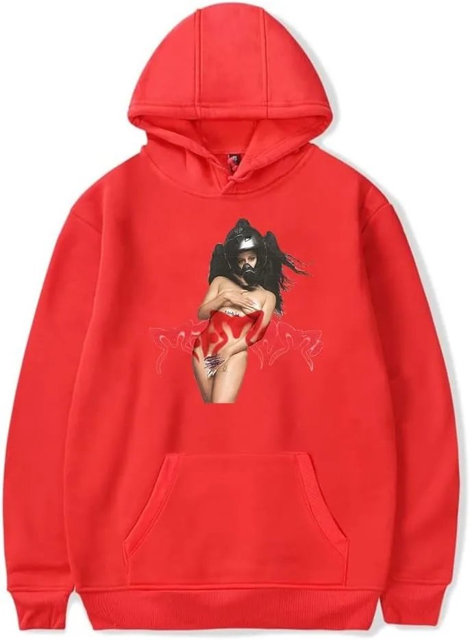 Roshola Motomami Merch Rosalia Винтажная толстовка с капюшоном 90-х годов унисекс Harajuku уличная в