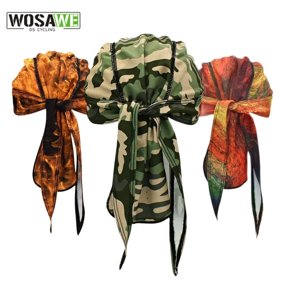 

WOSAWE Printed Cycling Cap Summer Men Women Fishing Running Headscarf Ciclismo Hood Headband Hiking Caps Sport Bandana