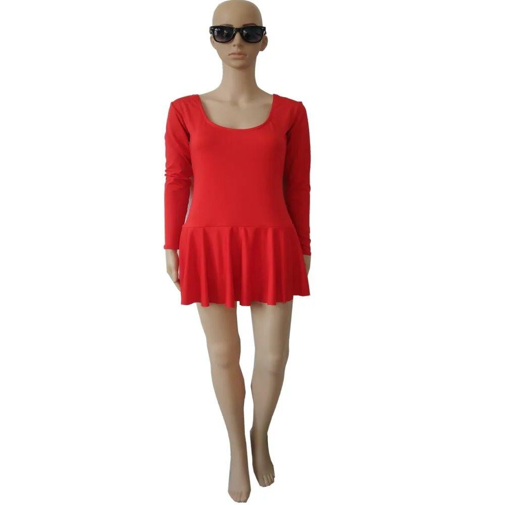 

Adult Girls red color Long Sleeve Spandex Leotard Ballet Dancing Dress Kids Gymnastic Ballet Costumes Dancewear