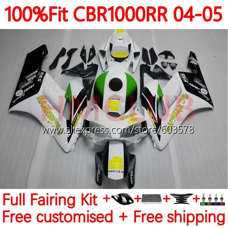 

OEM Корпус для HONDA CBR1000 CBR 1000 RR CC 1000CC CBR1000RR 2004 2005 CBR 1000RR 04 05 HANNSpree инъекционные Обтекатели 115No.13