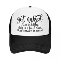 get naked baseball cap trucker hat for men women breathable outdoor snapback caps summer hats