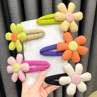 2022 new fashion flower candy colors cartoon large small hairpin barrette for women girl child accessories headwear