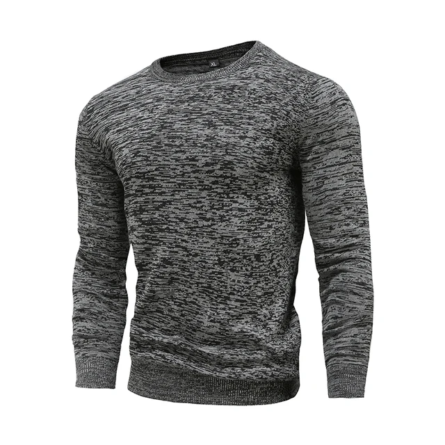 

Slim Quality Cotton New Knitwear Fashion Navy Pullover Sweater High Winter Sweaters Color Men's Men Solid O-neck