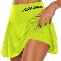 women sport tennis dance skirts life fitness printed quick drying female golf running shorts athletic yoga 2 in 1 short skirt
