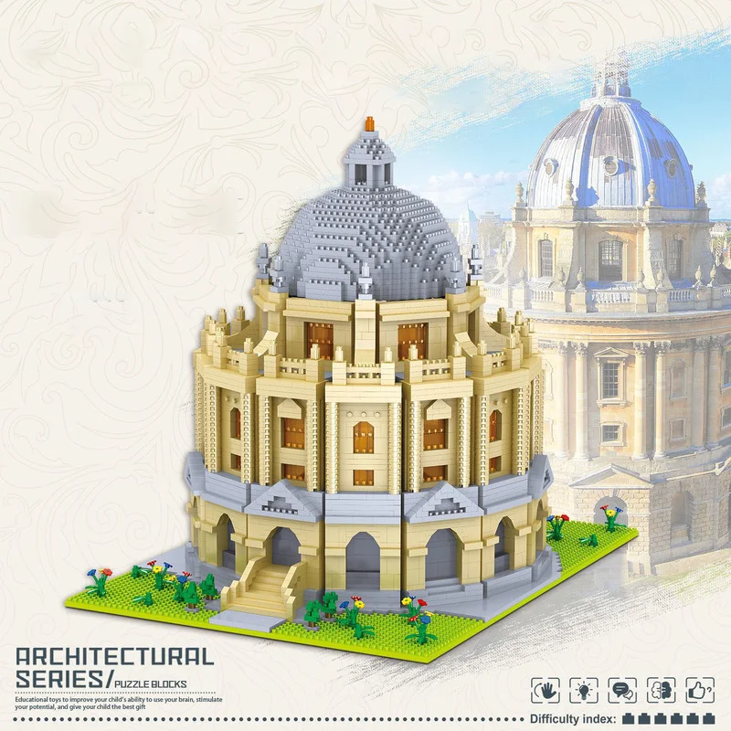 

World Famous Landmark Building Brand University Model Diamond Children's Educational Architecture Brick Children's Toys Gifts