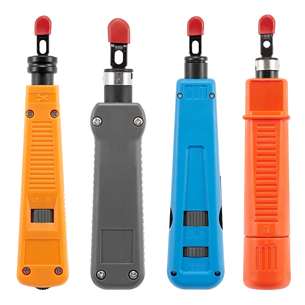 Punch Down Tool, 110/88 & 66 Type Multi-function Network Cable Tool with Two Blades Telephone Impact Terminal Insertion Tools