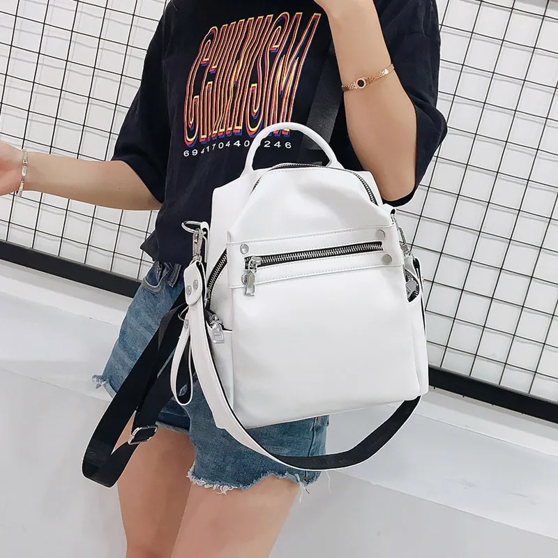 Women Backpack Female 2022 New Shoulder Bag Multi-purpose Casual PU Leather Ladies Small Backpack Travel Bag for Girls Backpack