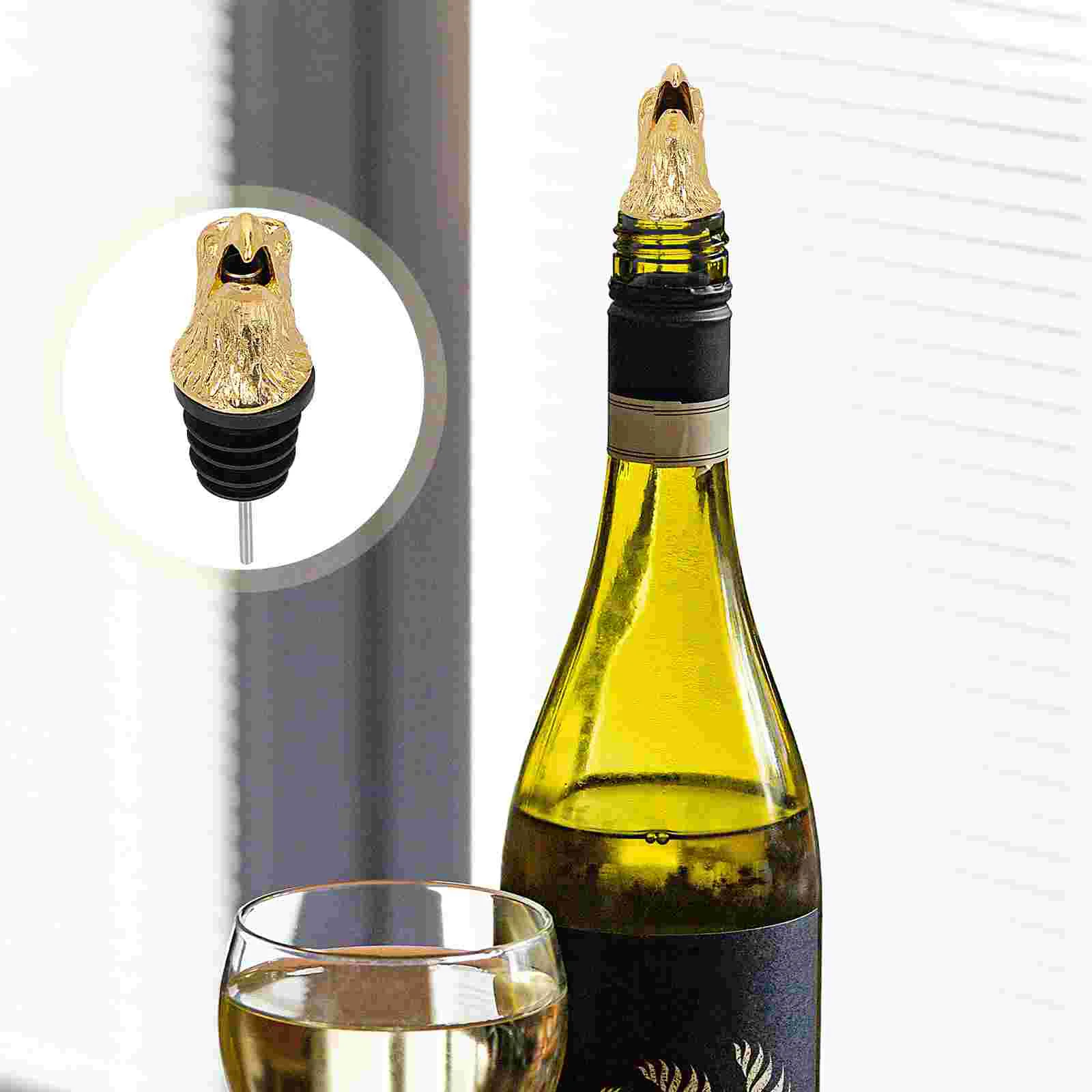 

Pourer Stopper Animal Bottle Head Aerator Spout Eagle Champagne Stoppers Whiskey Decanter Caps Pourers Saver Gift Automatic