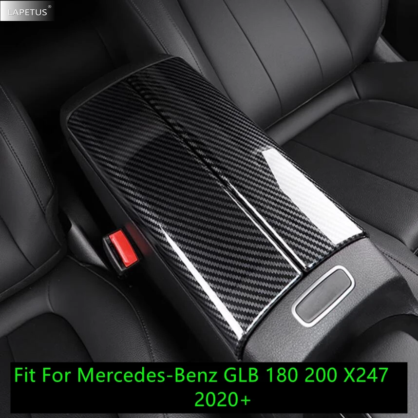 Для Benz GLB 180 200 X247 2020-2024 углеродное волокно центральная консоль подлокотник ящик