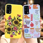 Чехол для Realme X7 Pro 5G, Обложка RMX2121 RMX2111, модная этикетка, цветочный рисунок, чехол для телефона Realme X7 X 7 X7Pro, бампер, тонкий Чехол