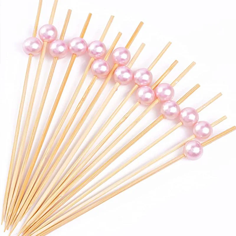 

Одноразовые бамбуковые шпажки GrandFlavor красные и черные 120 мм