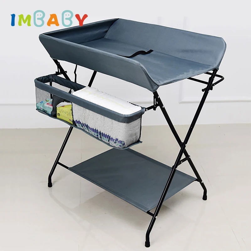 

IMBABY Multifunction Baby Changing Table Foldable Newborn Diaper Changing Tables Safety Care Station Infant Mats Dropshipping