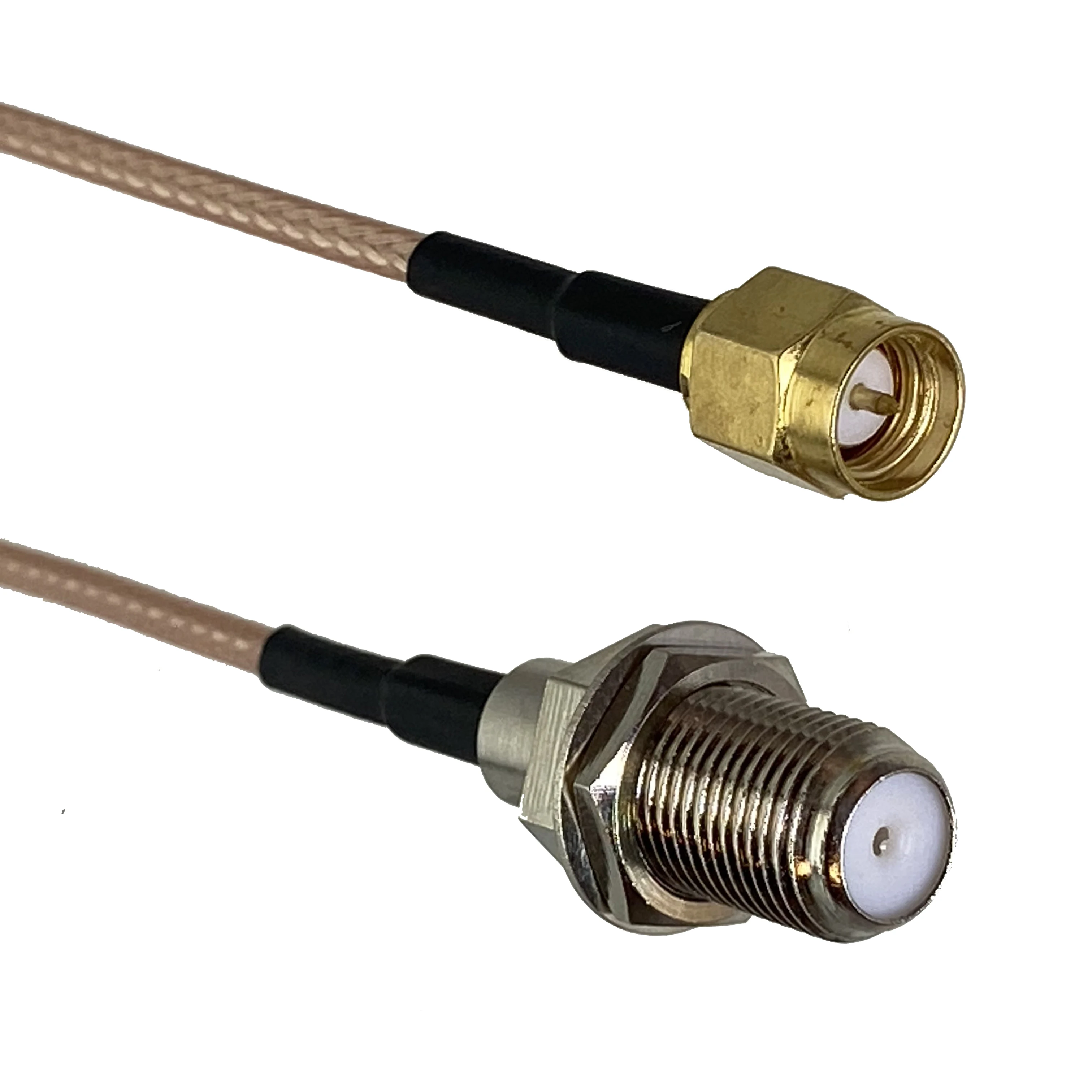 RG316 F TV Female Jack bulkhead to SMA Male Plug Straight RF Jumper pigtail Cable 4inch~3FT