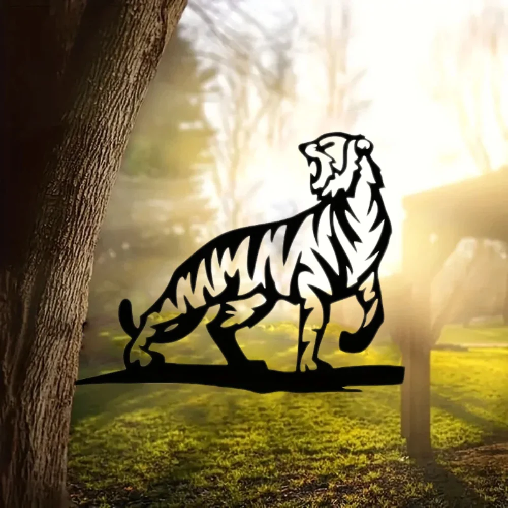 1 Шт. Металлический Знак See Me Roar Декоративный Садовый Кол-улучшение Пространства