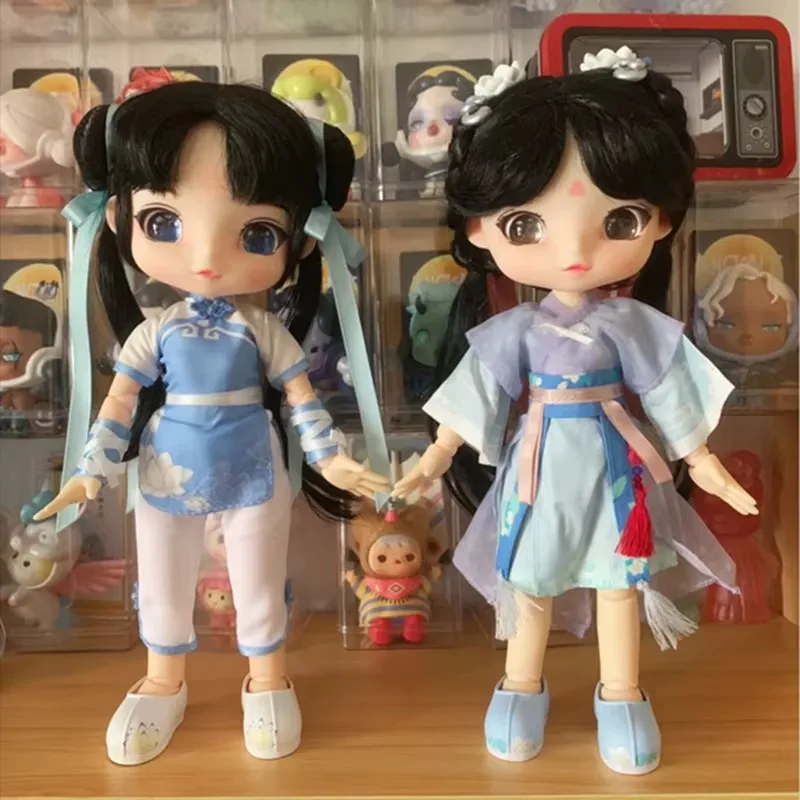 Китайская Кукла Паладин: меч и фея Viya Подвижная кукла Zhao Linger Bai Ma Qing Bjd игрушечные