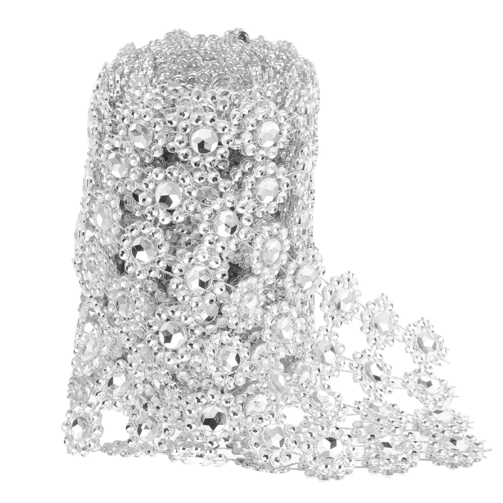 Блестящая лента из бисера подсолнух ряд бриллиантов для букета нежная отделка